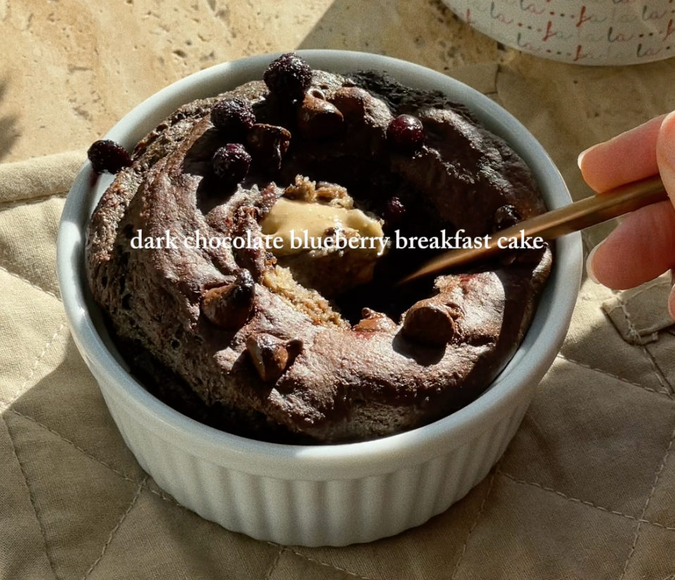 Dark Chocolate Blueberry ChiChi Bake