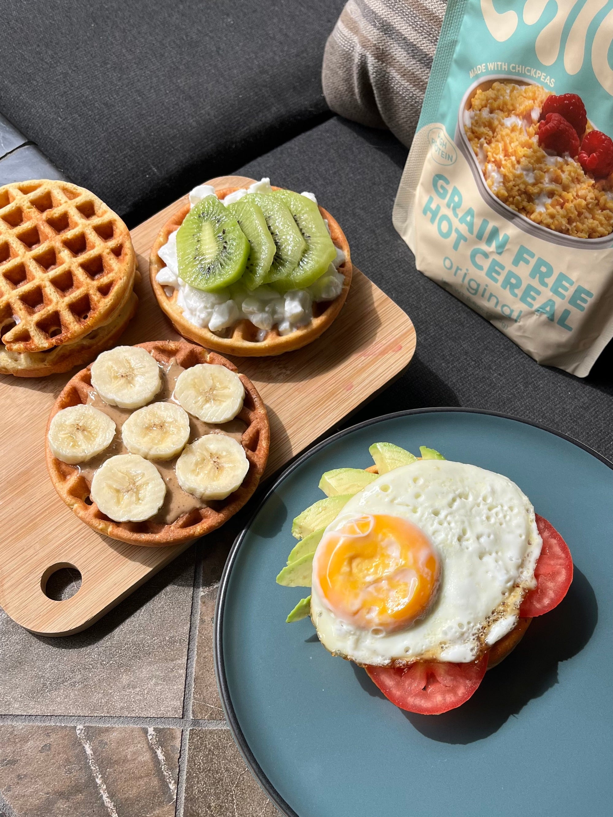 Savory + Sweet Protein Waffles